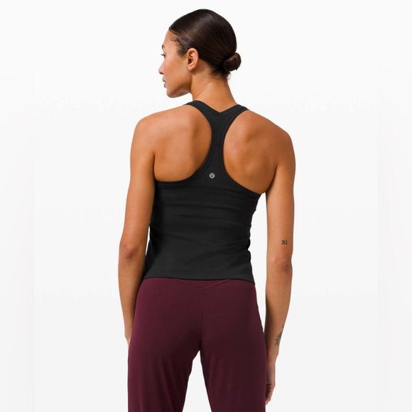 Lululemon Cool Racerback REGULAR Length Black Size 8 - Picture 2 of 6